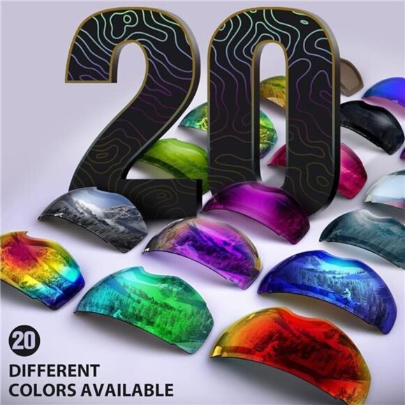 Ski Goggles Men Women Frameless Interchangeable Lens 100% UV400 Protection Snow - Picture 5 of 7